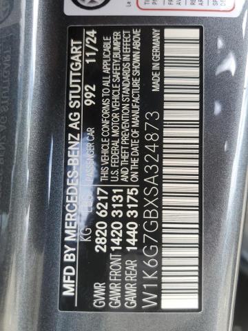 2025 MERCEDES-BENZ S 580 4MAT W1K6G7GBXSA324873