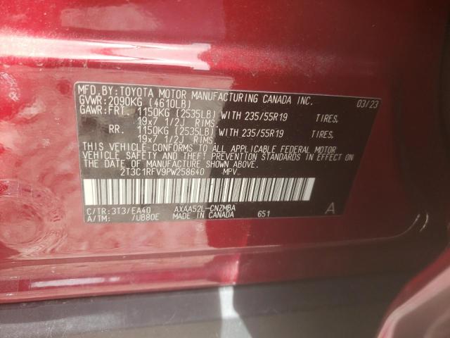 2023 TOYOTA RAV4 XLE P 2T3C1RFV9PW258640