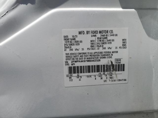 2021 FORD EDGE TITAN - 2FMPK4K97MBA62328