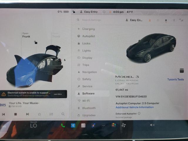 2018 TESLA MODEL 3 5YJ3E1EB6JF134920