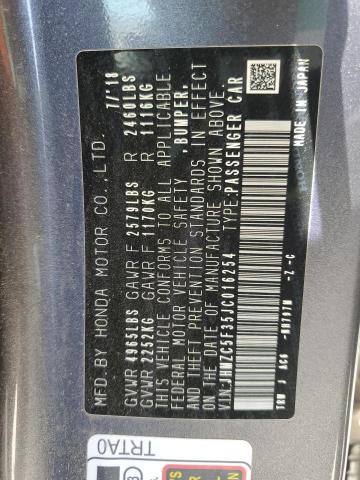 2018 HONDA CLARITY TO JHMZC5F35JC016254