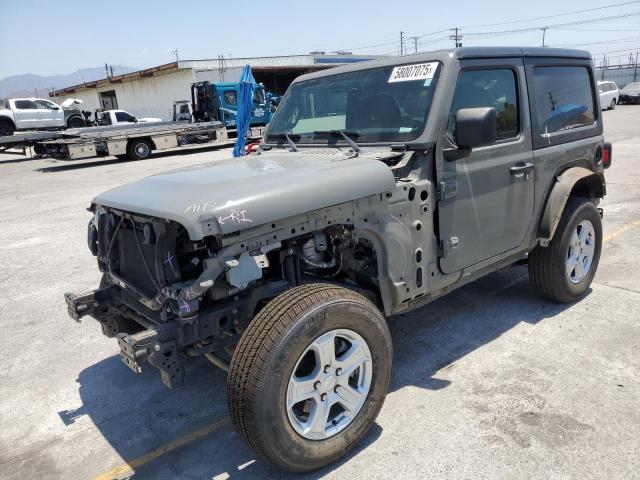 JEEP WRANGLER S 2020 gray  gas 1C4GJXAN2LW205092 photo #1