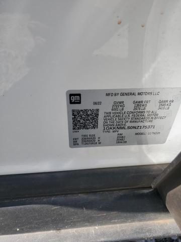 2022 GMC ACADIA SLT 1GKKNMLS0NZ175371