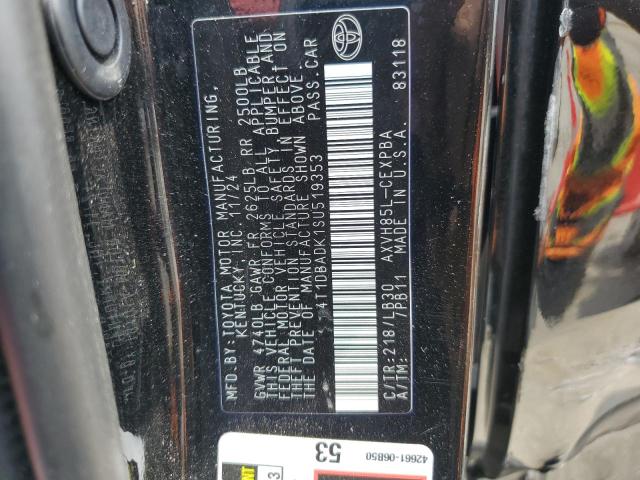 2025 TOYOTA CAMRY XSE 4T1DBADK1SU519353