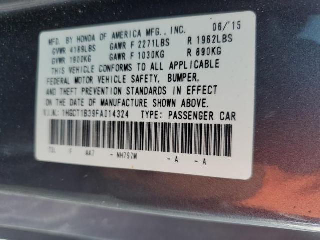 2015 HONDA ACCORD LX- 1HGCT1B39FA014324