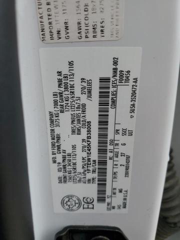 2019 FORD F150 SUPER - 1FTEW1E45KFB38008