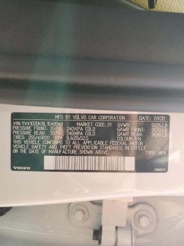 2020 VOLVO XC60 T5 MO YV4102DK8L1548948