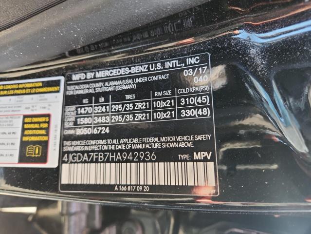 2017 MERCEDES-BENZ GLE 63 AMG 4JGDA7FB7HA942936