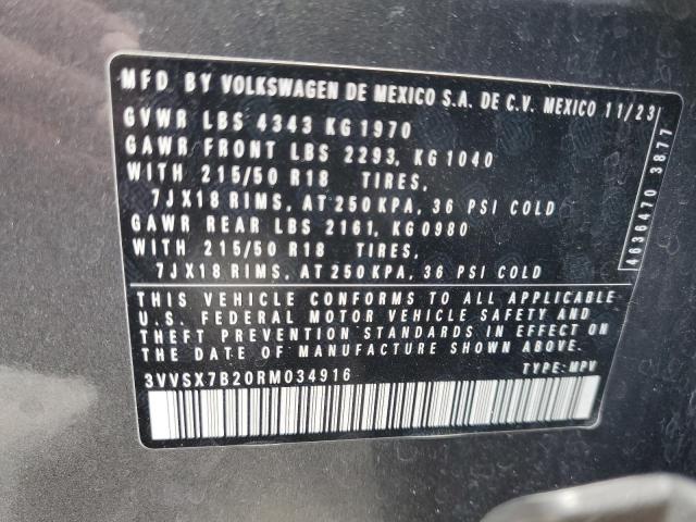 2024 VOLKSWAGEN TAOS SE - 3VVSX7B20RM034916