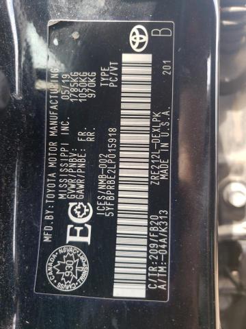 2020 TOYOTA COROLLA LE - 5YFBPRBE2LP015918