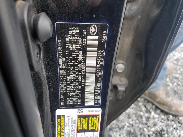 2018 TOYOTA CAMRY SE A 4T1B11HK9JU078073