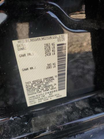 2020 NISSAN ALTIMA SR 1N4BL4CV7LC244686