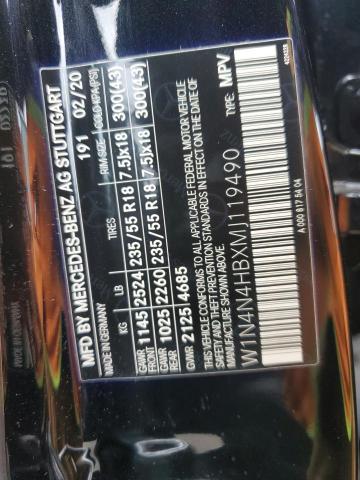 2021 MERCEDES-BENZ GLA 250 4M W1N4N4HBXMJ119490