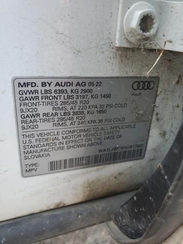 2022 AUDI Q7 PREMIUM WA1LJBF79ND017822
