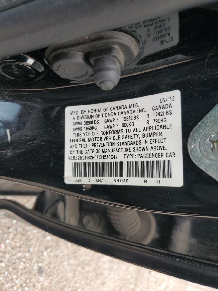 Honda Civic lx 2012