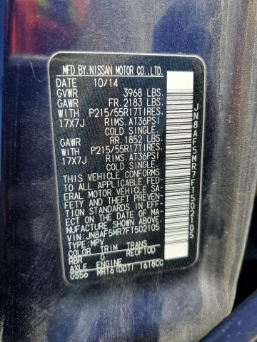 2015 NISSAN JUKE S - JN8AF5MR7FT502105