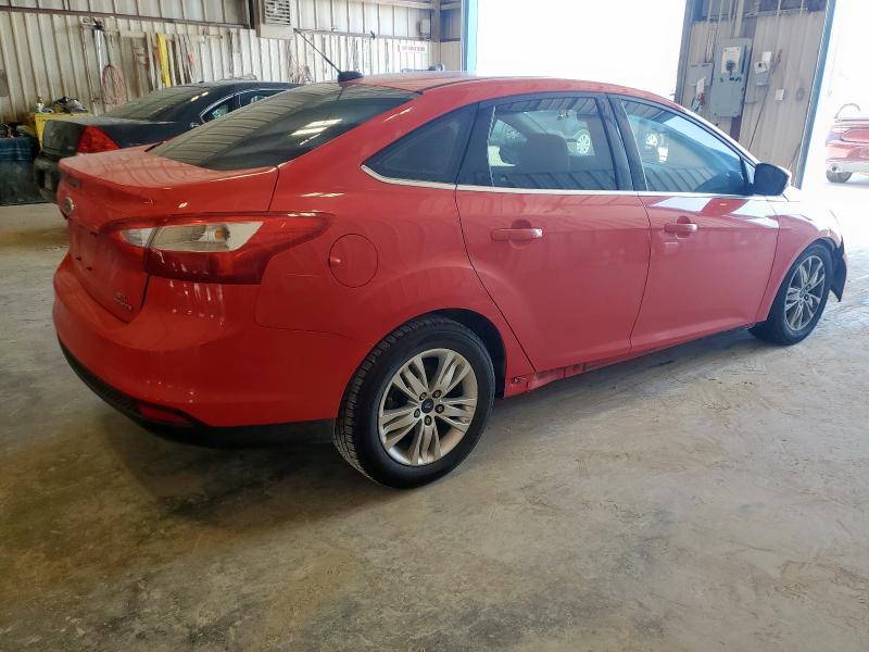 FORD FOCUS SEL 2012 red  gas 1FAHP3H21CL397488 photo #4