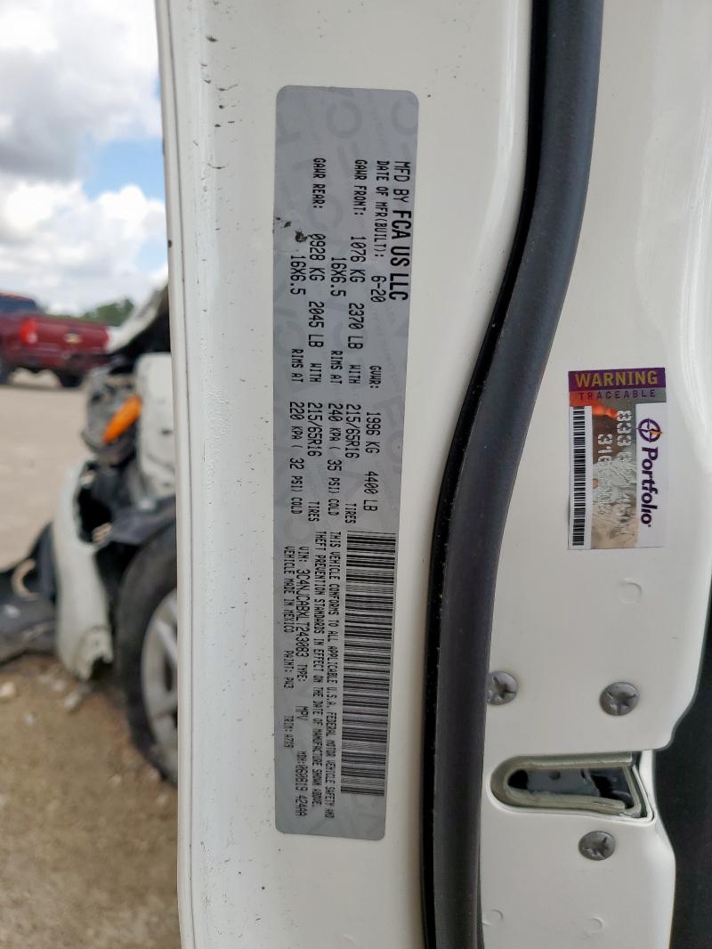 2020 JEEP COMPASS SP - 3C4NJCABXLT243083