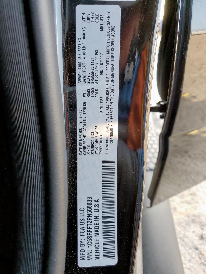 2023 RAM 1500 BIG H - 1C6SRFFT2PN666039