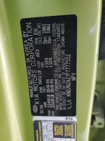 2015 KIA SOUL - KNDJN2A27F7777552