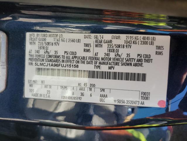 2015 LINCOLN MKC - 5LMCJ1A96FUJ15158