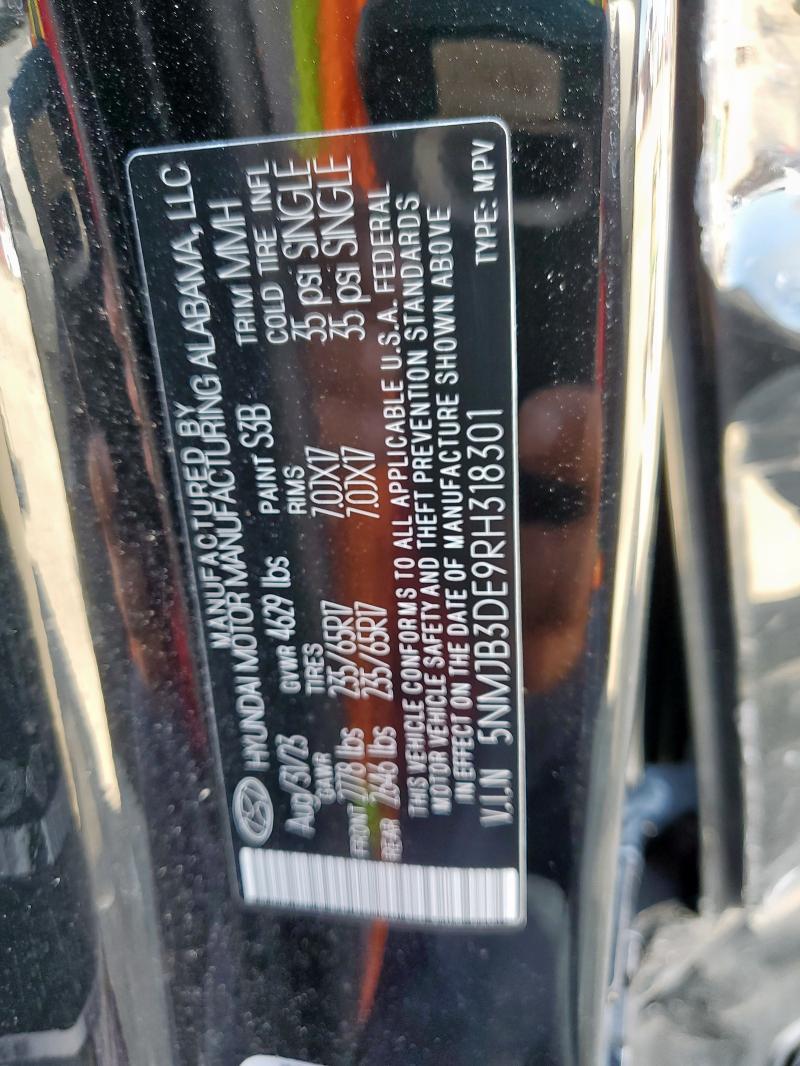 2024 HYUNDAI TUCSON SEL - 5NMJB3DE9RH318301