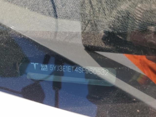 2025 TESLA MODEL 3 5YJ3E1ET4SF960532