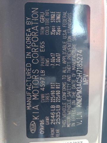 2017 KIA SPORTAGE L - KNDPM3AC5H7185274