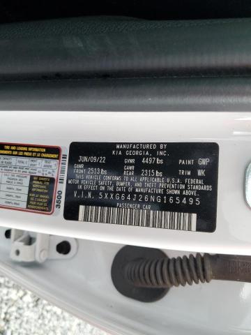 2022 KIA K5 5XXG64J26NG165495