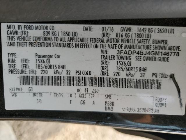 2016 FORD FIESTA SE - 3FADP4BJ4GM146778
