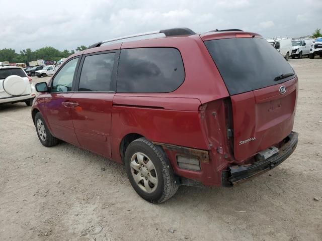 KIA SEDONA EX 2009 red  gas KNDMB233196314098 photo #3