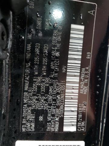 2022 TOYOTA SIENNA XSE 5TDDRKEC0NS110511