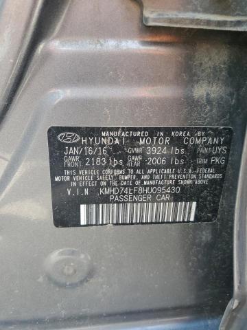 2017 HYUNDAI ELANTRA SE - KMHD74LF8HU095430