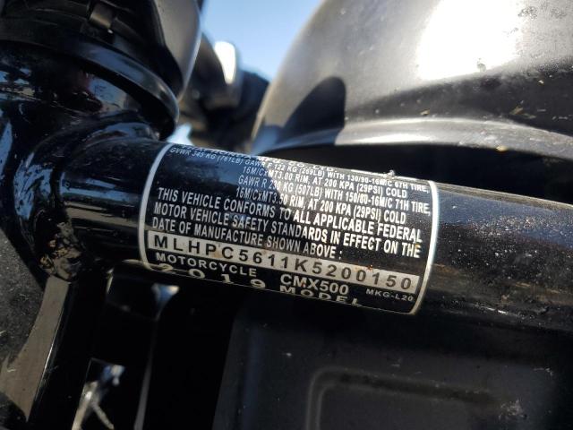 2019 HONDA CMX500 - MLHPC5611K5200150