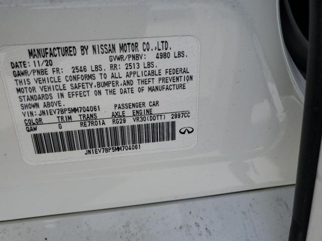 2021 INFINITI Q50 LUXE - JN1EV7BP5MM704061