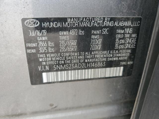 2020 HYUNDAI SANTA FE S - 5NMS23AD2LH146863