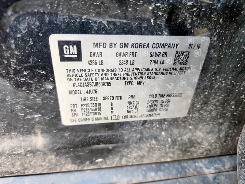 2018 BUICK ENCORE PRE KL4CJASB7JB639765