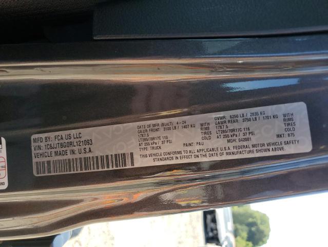 2024 JEEP GLADIATOR 1C6JJTBG0RL121093