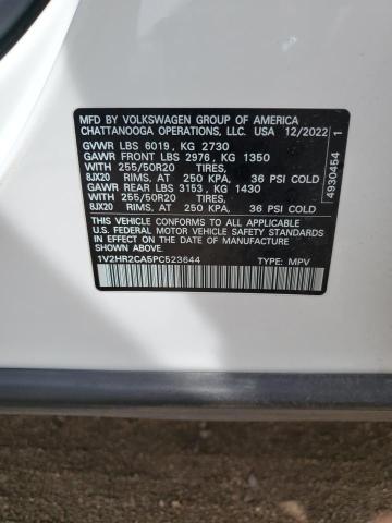 2023 VOLKSWAGEN ATLAS SE 1V2HR2CA5PC523644