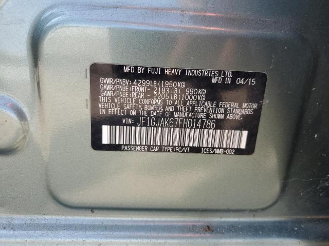 2015 SUBARU IMPREZA PR JF1GJAK67FH014786