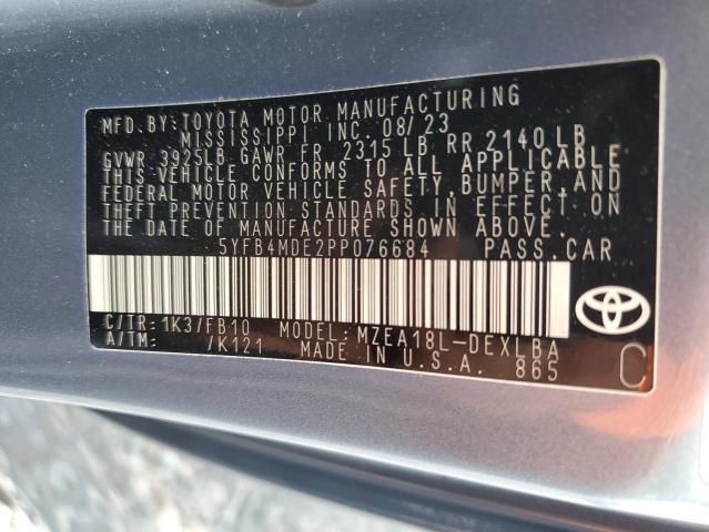 2023 TOYOTA COROLLA LE - 5YFB4MDE2PP076684