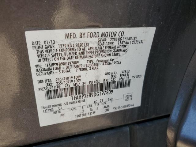 2013 FORD TAURUS LIM - 1FAHP2F89DG197809