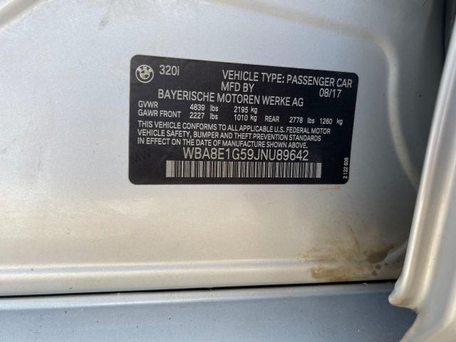 2018 BMW 320 I WBA8E1G59JNU89642