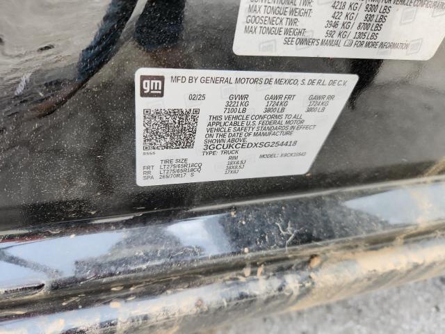 2025 CHEVROLET SILVERADO K1500 TRAIL BOSS CUSTOM 3GCUKCEDXSG254418