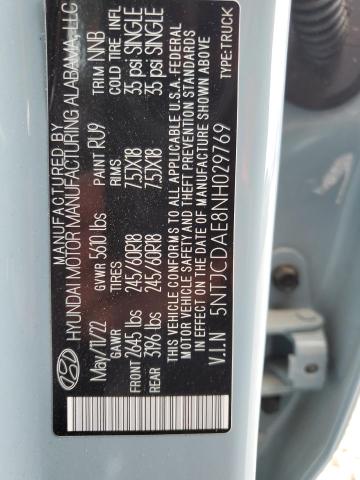 2022 HYUNDAI SANTA CRUZ - 5NTJCDAE8NH029769