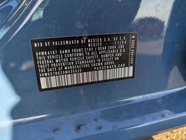 2025 VOLKSWAGEN JETTA S 3VW5X7BU2SM035520