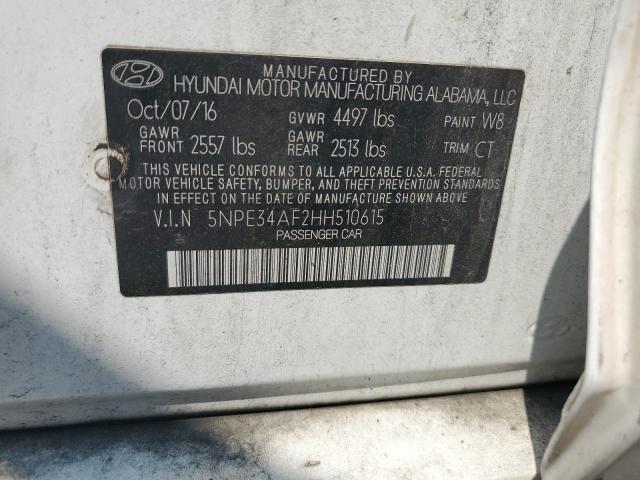 2017 HYUNDAI SONATA SPO - 5NPE34AF2HH510615