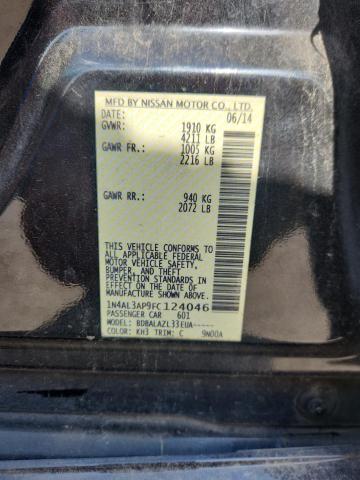 2015 NISSAN ALTIMA 2.5 - 1N4AL3AP9FC124046