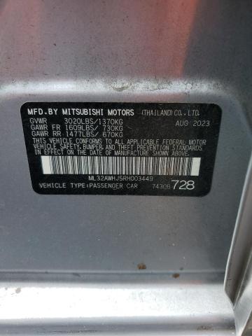 2024 MITSUBISHI MIRAGE SE ML32AWHJ5RH003449