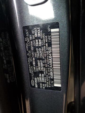 2021 HYUNDAI KONA SEL P KM8K6CAA6MU647920